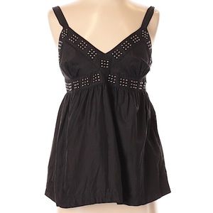 Buffalo David Bitton silk blend studded peplum tank top